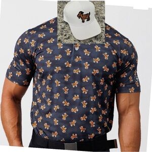 Waggle golf shirt GOAT size XL and matching Waggle Goat hat